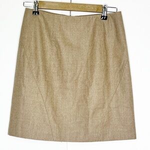 Piazza Sempione Tan Pencil Skirt